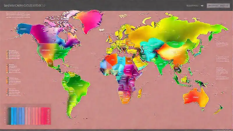 Mapa mundial visualmente atractivo y detallado