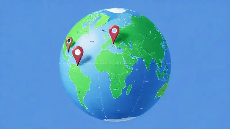 Mapa colorido muestra datos geográficos